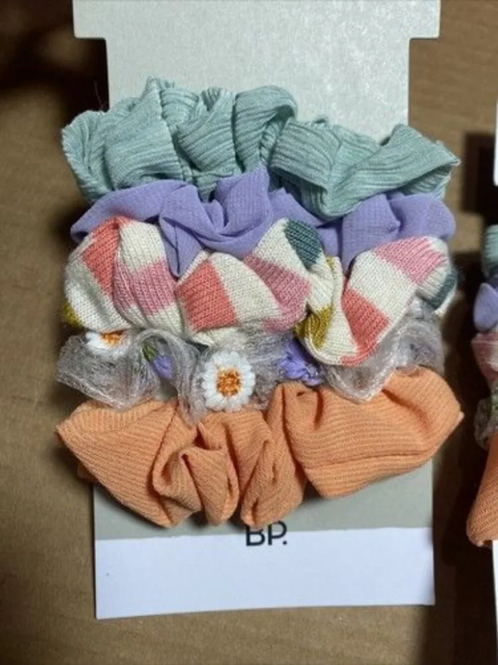 Girls Hair Scrunchies Pastel BP One Size 5 Pack Assorted